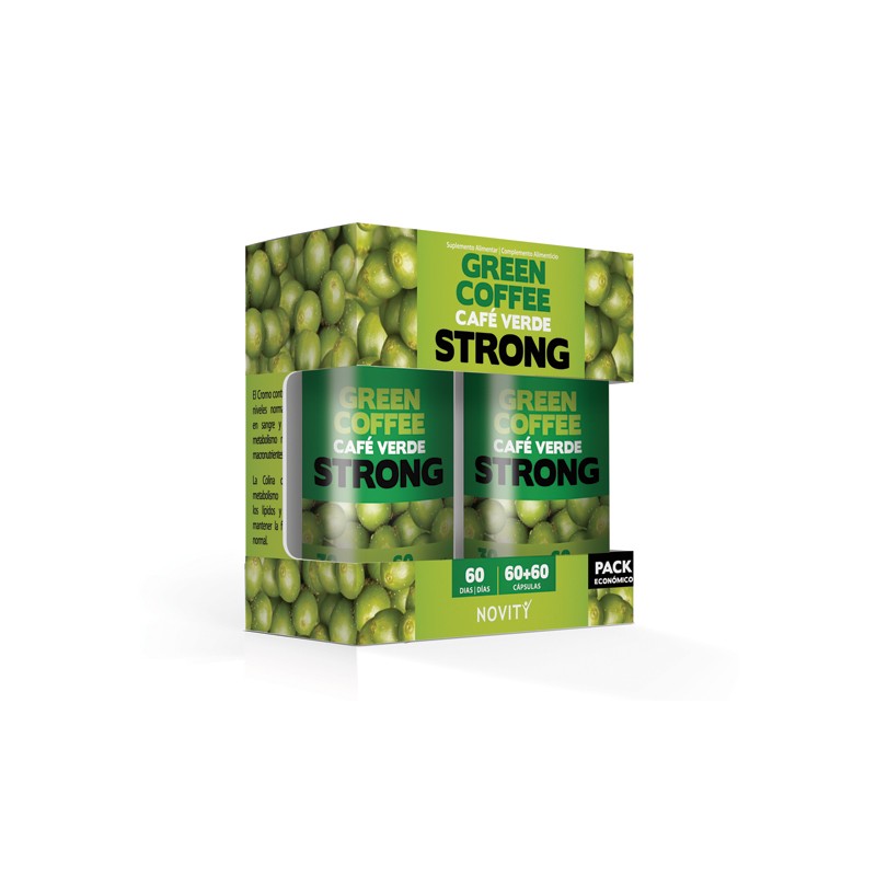 Novity Café Verde Forte Green Coffee Strong 200mg 60 + 60 cápsulas