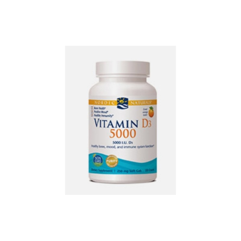 Nordic naturals Vitamina D3 5000 UI 120 cáps.