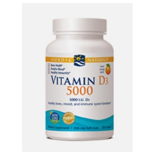 Nordic naturals Vitamina D3 5000 UI 120 cáps.