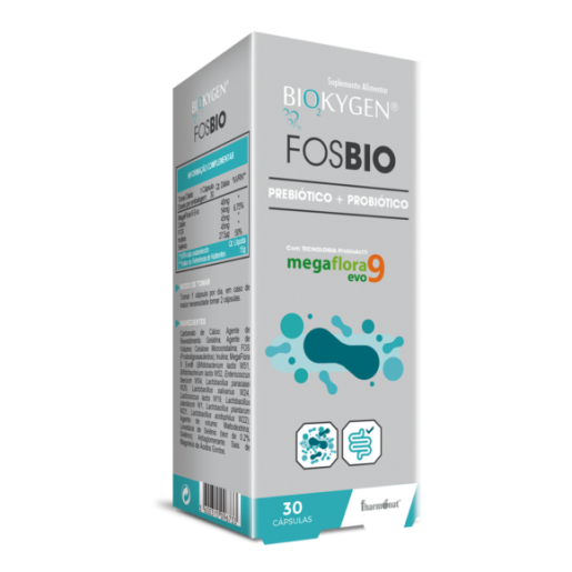 Biokygen Fosbio Prebiótico + Probiótico 30 Cápsulas