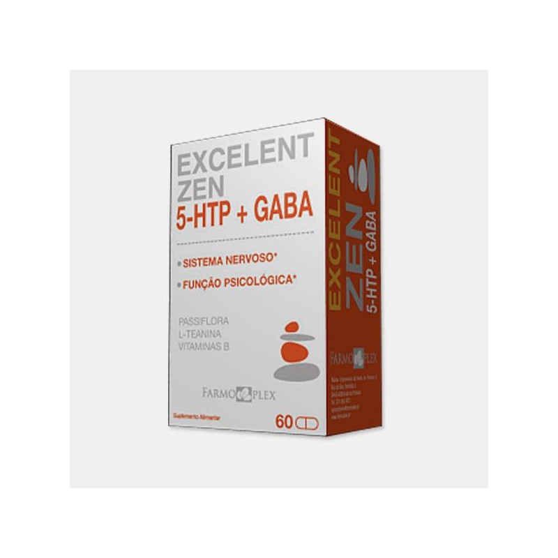 FARMOPLEX EXCELENT ZEN 5-HTP + GABA 60 CAPSULAS