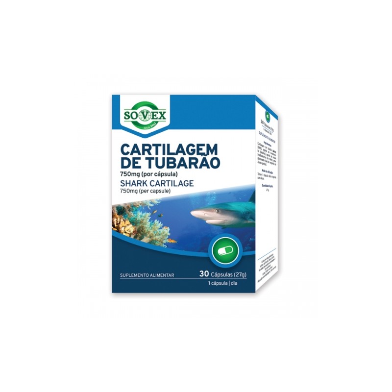 SOVEX® CARTILAGEM DE TUBARAO 750mg 30 CAPSULAS