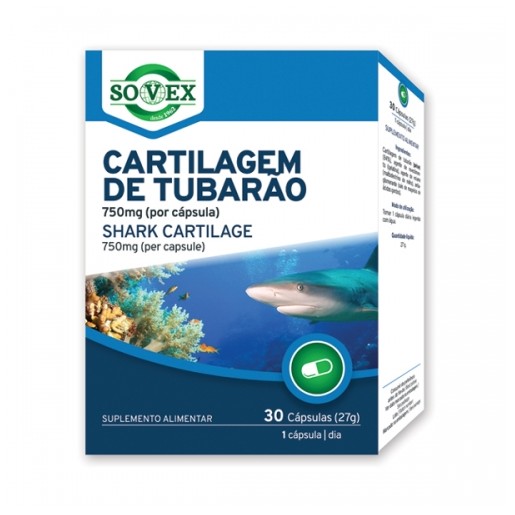 SOVEX® CARTILAGEM DE TUBARAO 750mg 30 CAPSULAS