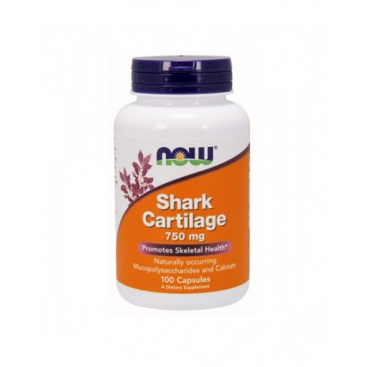 Now Shark Cartilage 750 mg 100 cápsulas