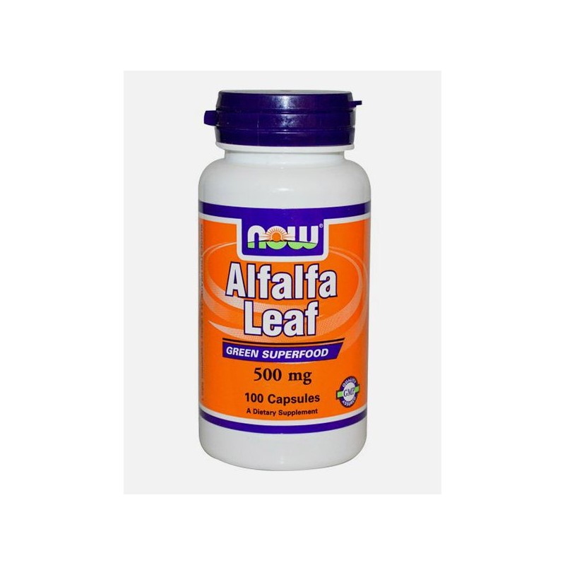 Now Alfalfa Leaf 500mg 100 cápsulas