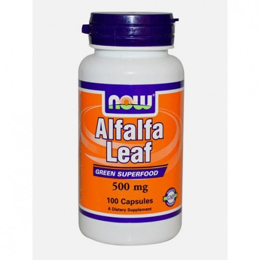 Now Alfalfa Leaf 500mg 100 cápsulas