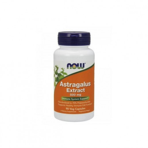 Now Astragalus 70% Extract 500mg 90 cápsulas vegetais