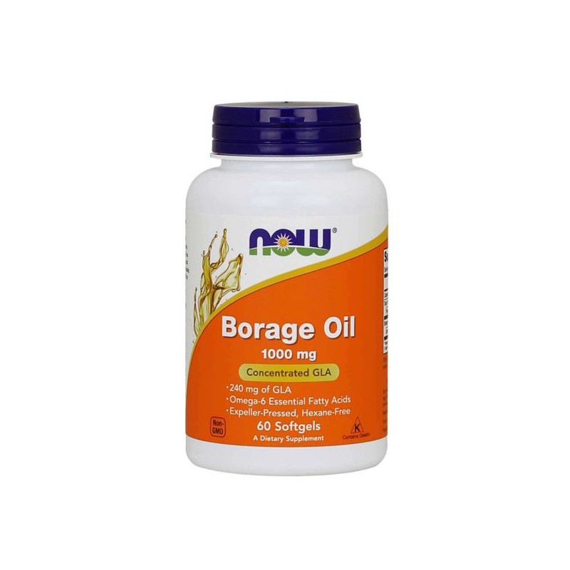 Now Borage Oil 1000mg 60 Cápsulas