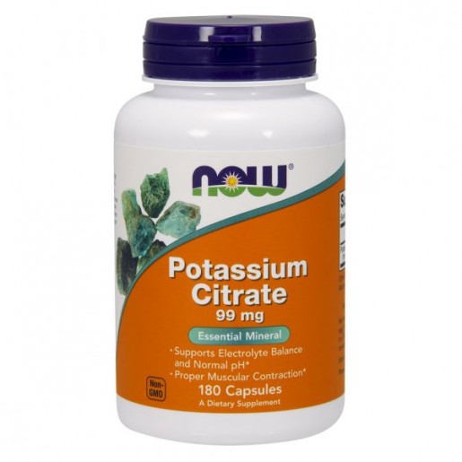 Now Potassium Citrate 99mg 180 cápsulas