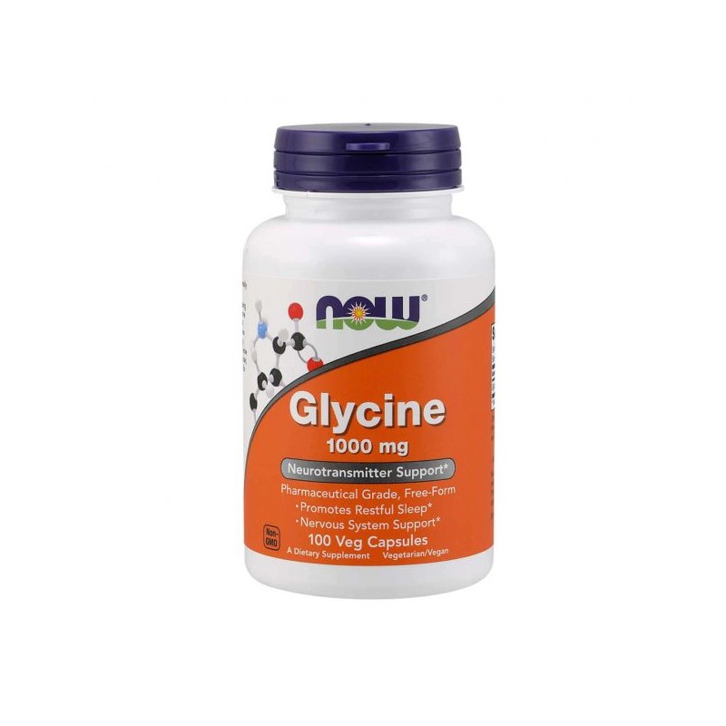 Now Glycine 1000mg 100 cápsulas