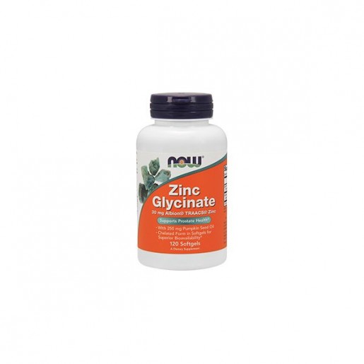 Now Zinc Glycinate 120 cápsulas vegetais