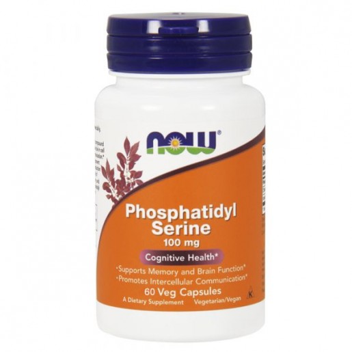 Now Phosphatidyl Serine 100mg 60 cápsulas vegetais