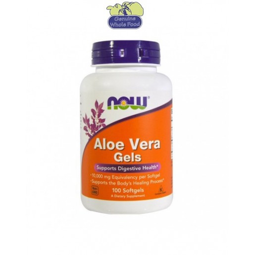 Now Aloe Vera Gels 5000mg 100 Cápsulas