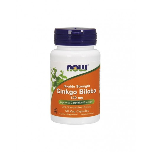 Now Ginkgo Biloba 120mg 50 cápsulas vegetais