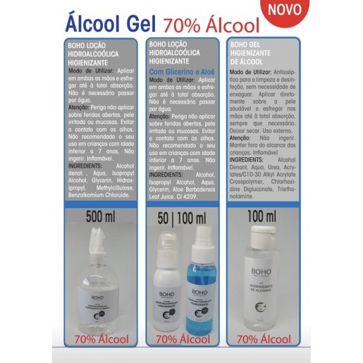 BOHO - Gel higienizante de alcool 100 ml