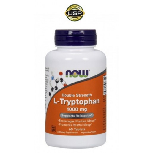 Now L-Tryptophan 1000mg 60 Comprimidos