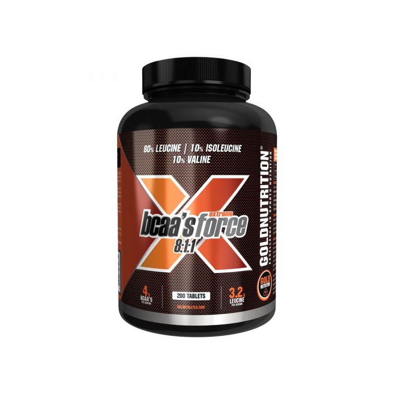 Gold Nutrition BCAA's 8:1:1 Extreme Force 200 tabs