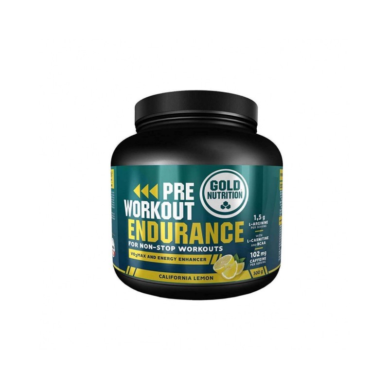 Gold Nutrition Pre Workout Endurance Sabor Laranja 300g