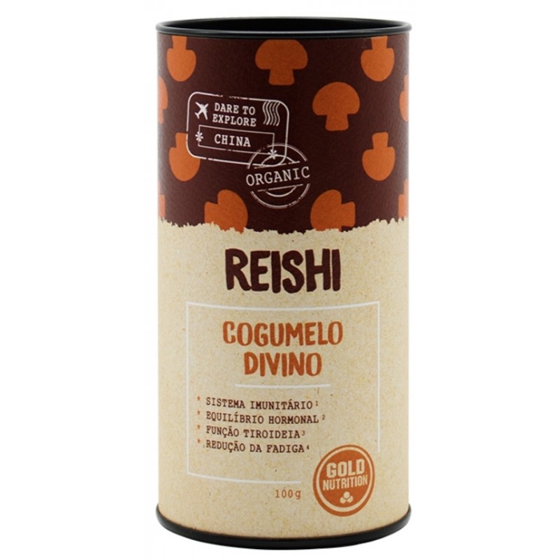 Gold Nutrition COGUMELOS REISHI EM PÓ BIO - 100 G