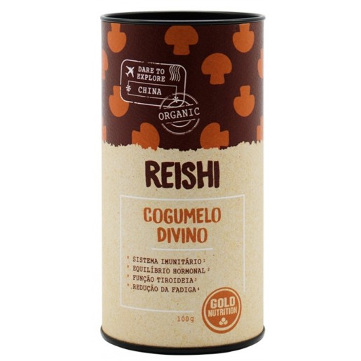 Gold Nutrition COGUMELOS REISHI EM PÓ BIO - 100 G