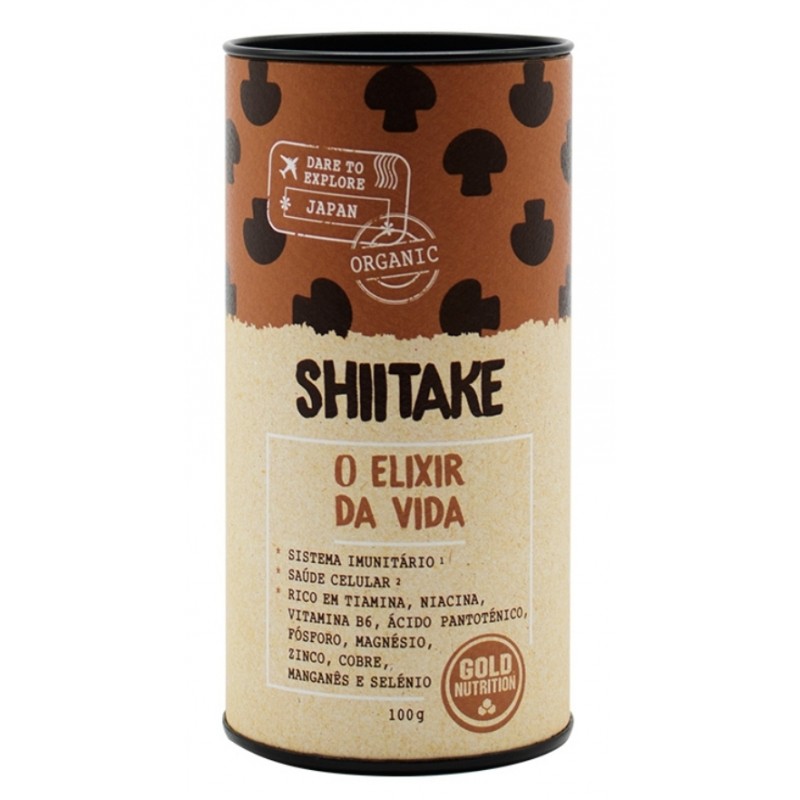 Gold Nutrition COGUMELOS SHIITAKE EM PÓ BIO - 100 G