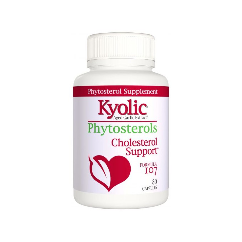 Kyolic Fórmula 107 Phytosterols Cholesterol Support 80 cápsulas