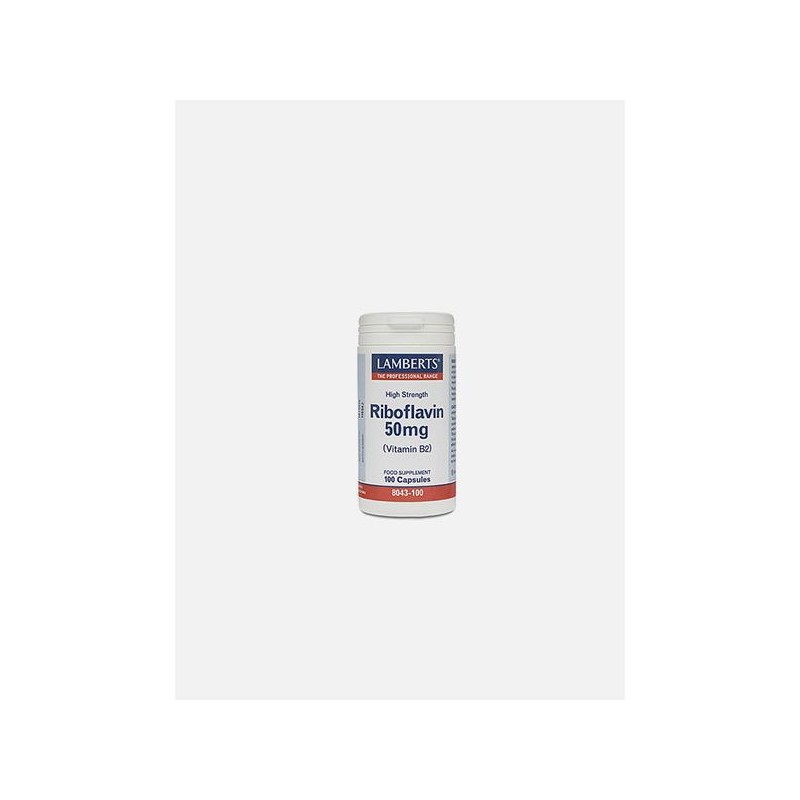 Lamberts Riboflavina 50mg 100 Cápsulas