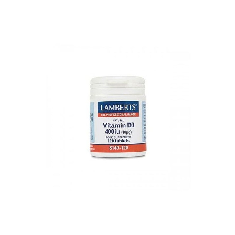 Lamberts Vitamina D-3 400UI 120 Comprimidos