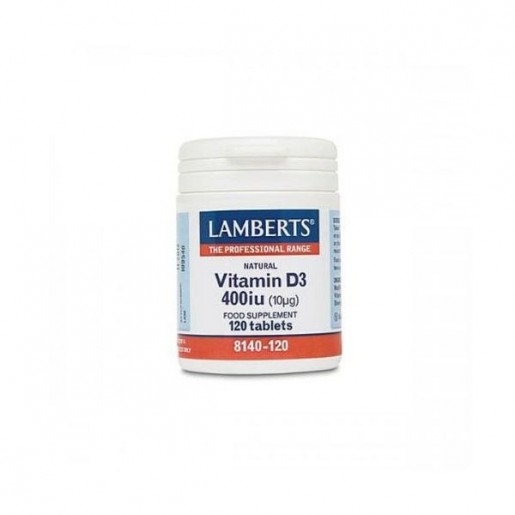 Lamberts Vitamina D-3 400UI 120 Comprimidos