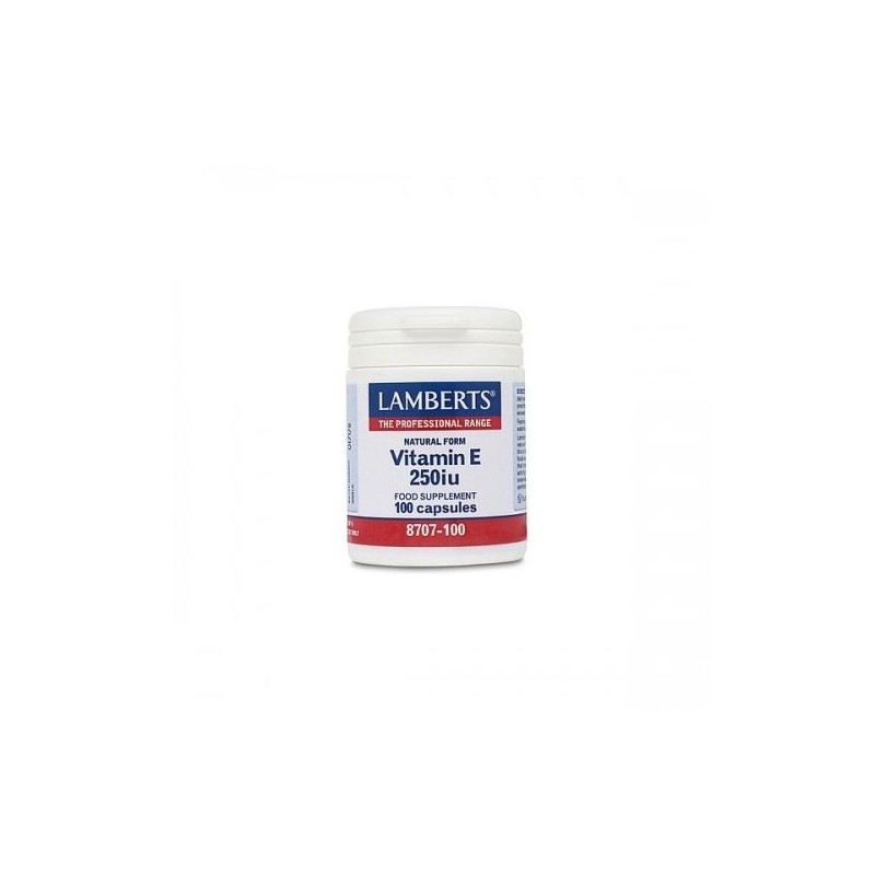 Lamberts Vitamina E Natural 250UI 100 cápsulas