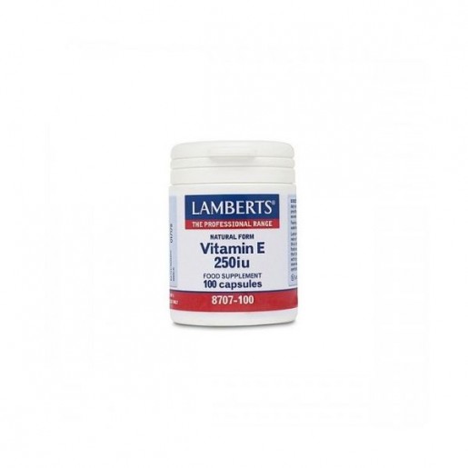 Lamberts Vitamina E Natural 250UI 100 cápsulas