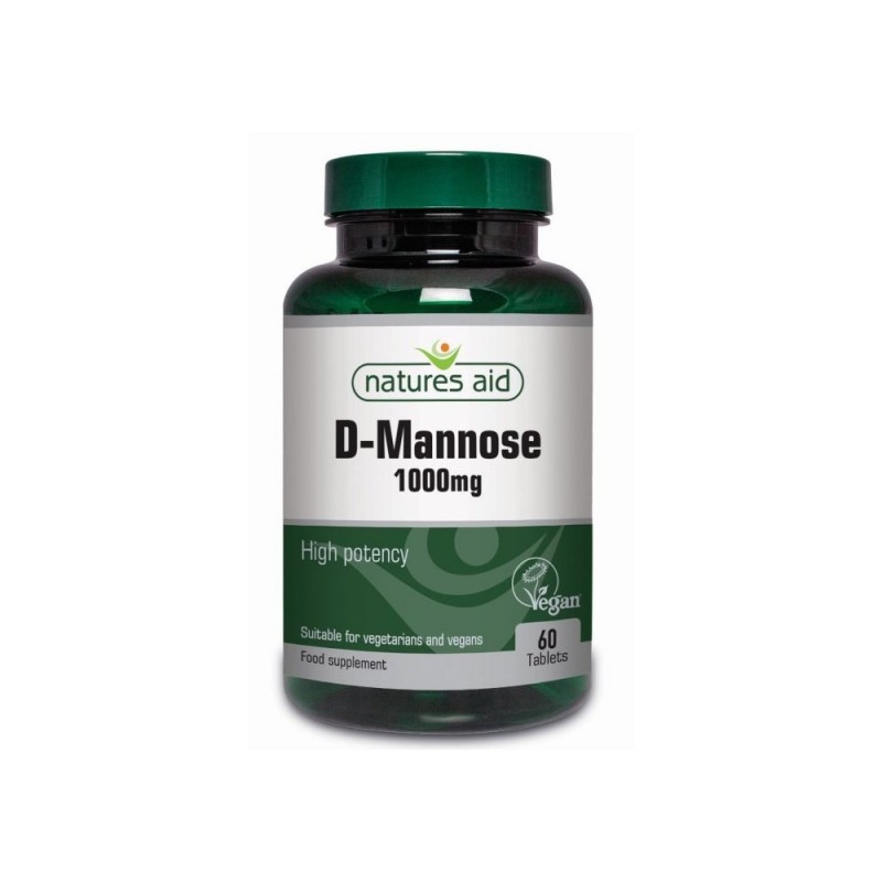 Natures Aid - D-Mannose 1000 Mg 60 Comprimidos