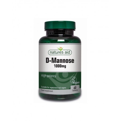 Natures Aid - D-Mannose 1000 Mg 60 Comprimidos