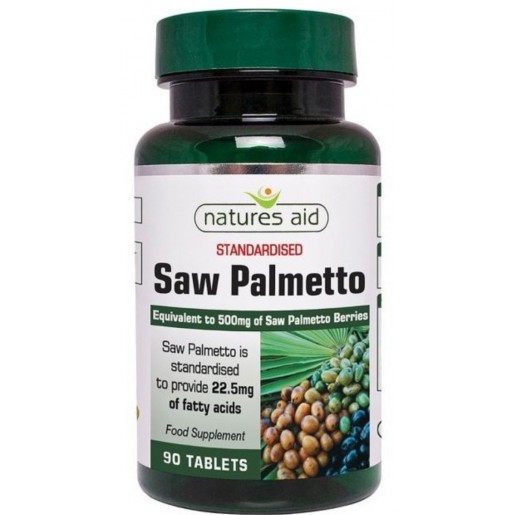 Natures Aid Saw Palmetto 90 Comprimidos