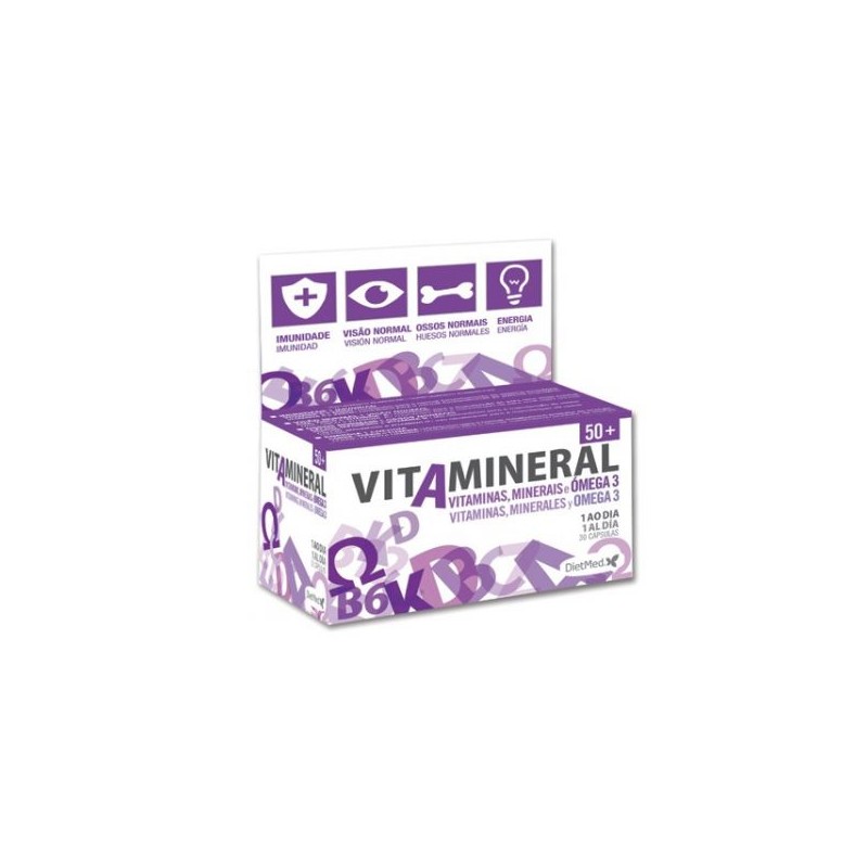 Dietmed Vitamineral 50+ - 30 cápsulas