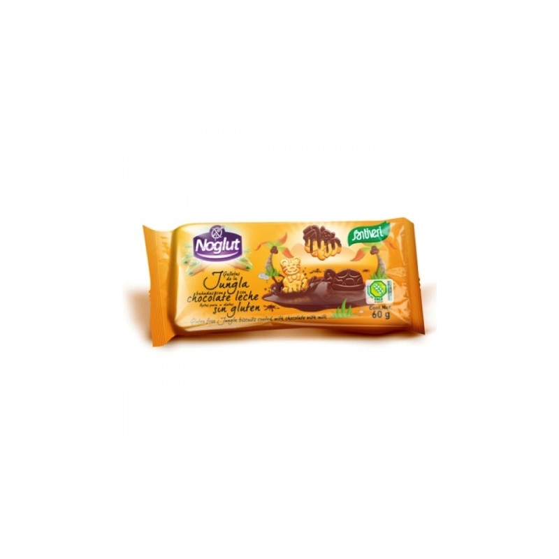 Noglut Bolachas Animais da Selva cobertas com Chocolate s/gluten