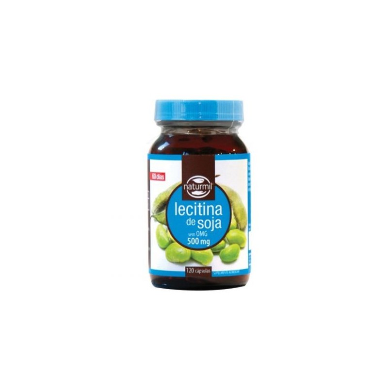 Naturmil Lecitina de Soja 500mg 120 Cápsulas