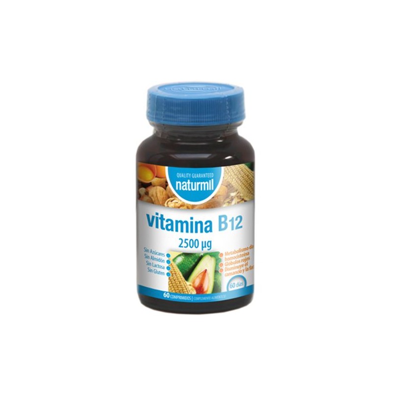 Naturmil Vitamina B12 2500ug 60+20 Comprimidos