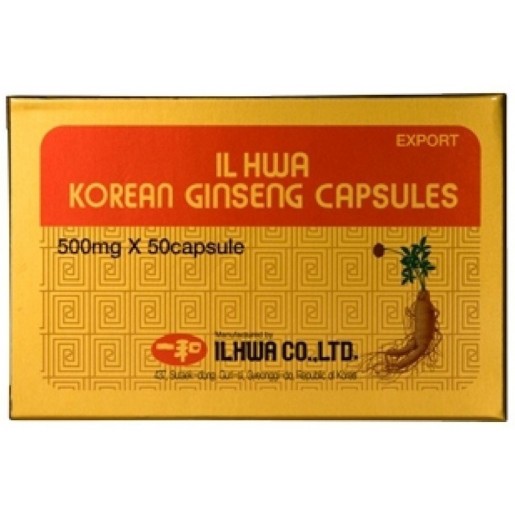 IL HWA Ginseng Coreano 500 Mg 50 Cápsulas