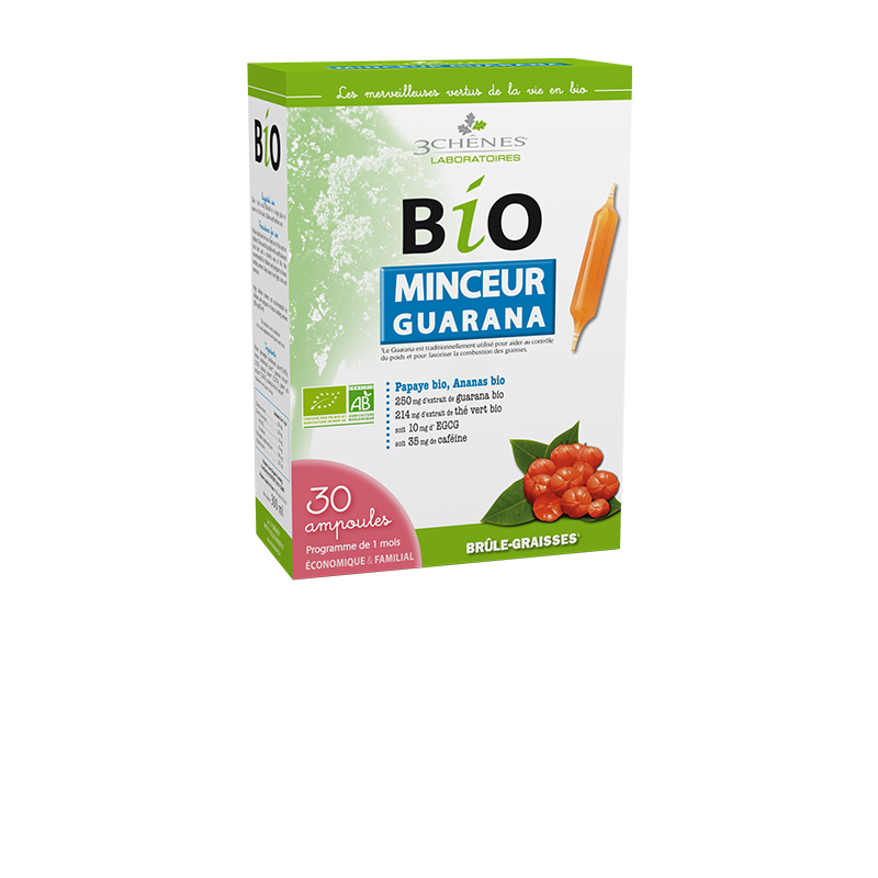 3 Chênes - Minceur Guaraná BIO 30 Ampolas