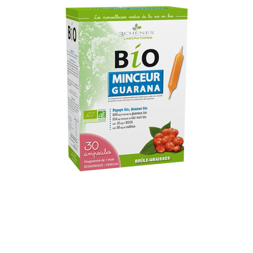 3 Chênes - Minceur Guaraná BIO 30 Ampolas