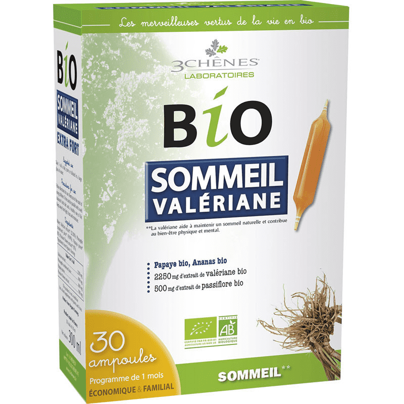 3 Chênes - Sommeil Valeriana BIO 30 Ampolas