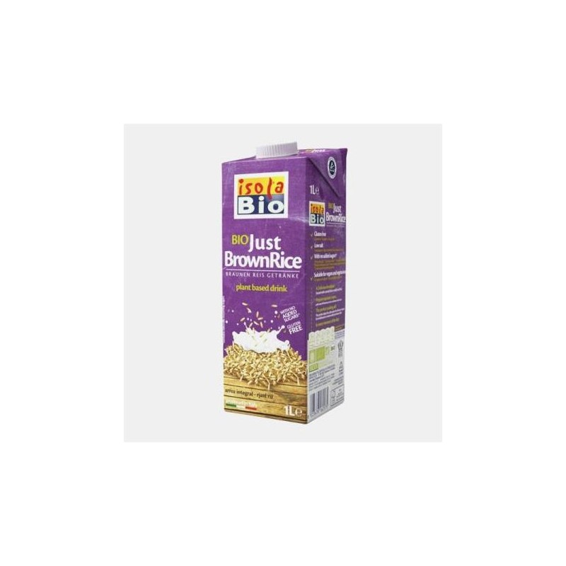 Isola Bebida de Arroz Integral Just Bio 1L