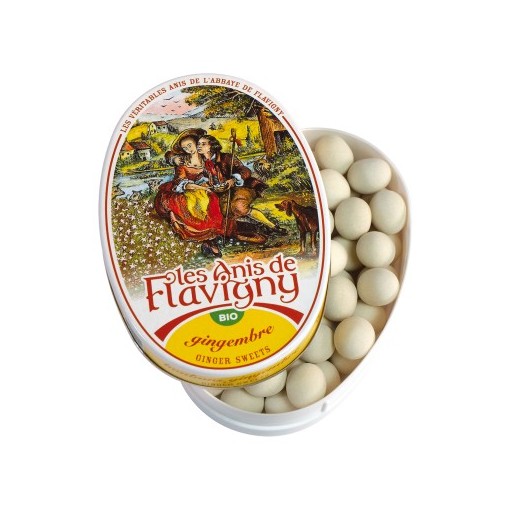 Les Anis de Flavigny - Rebuçados Gengibre BIO 50g