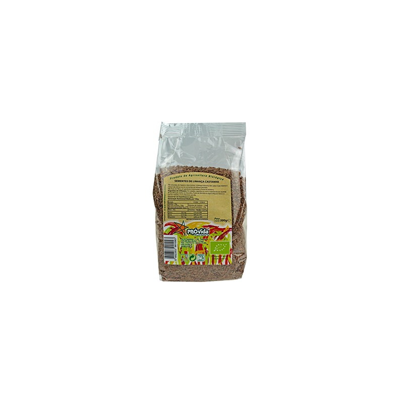 PROVIDA - SEMENTES DE LINHAÇA CASTANHA BIO 500GR