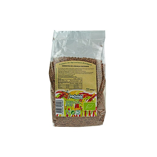 PROVIDA - SEMENTES DE LINHAÇA CASTANHA BIO 500GR