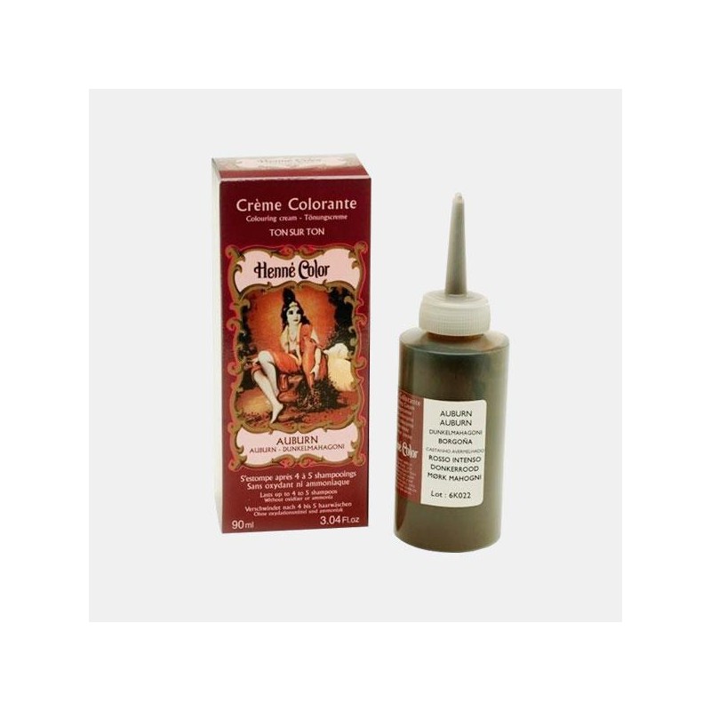 Henne Color - Creme Colorante Castanho Avermelhado 90ml