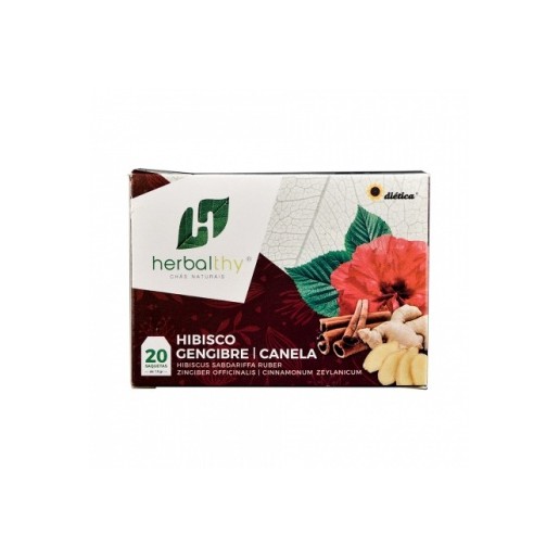 Herbalthy - Hibisco, Gengibre & Canela 20 Saquetas