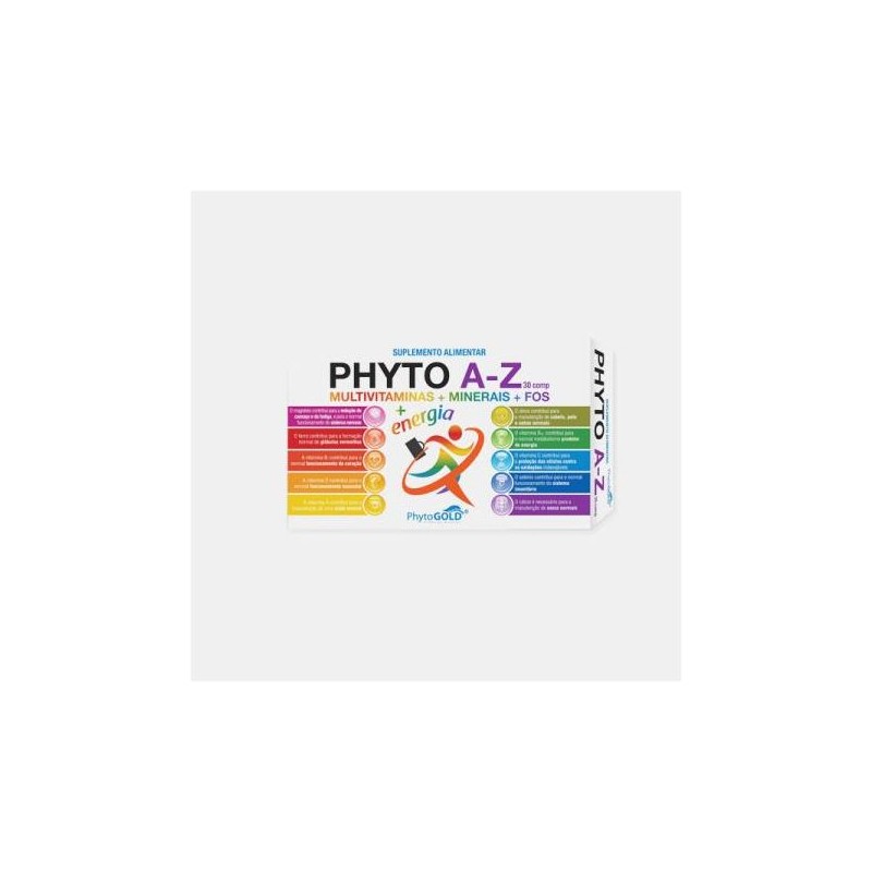 PhytoGold Phyto A-Z Multivitaminas + Minerais 30 Comprimidos