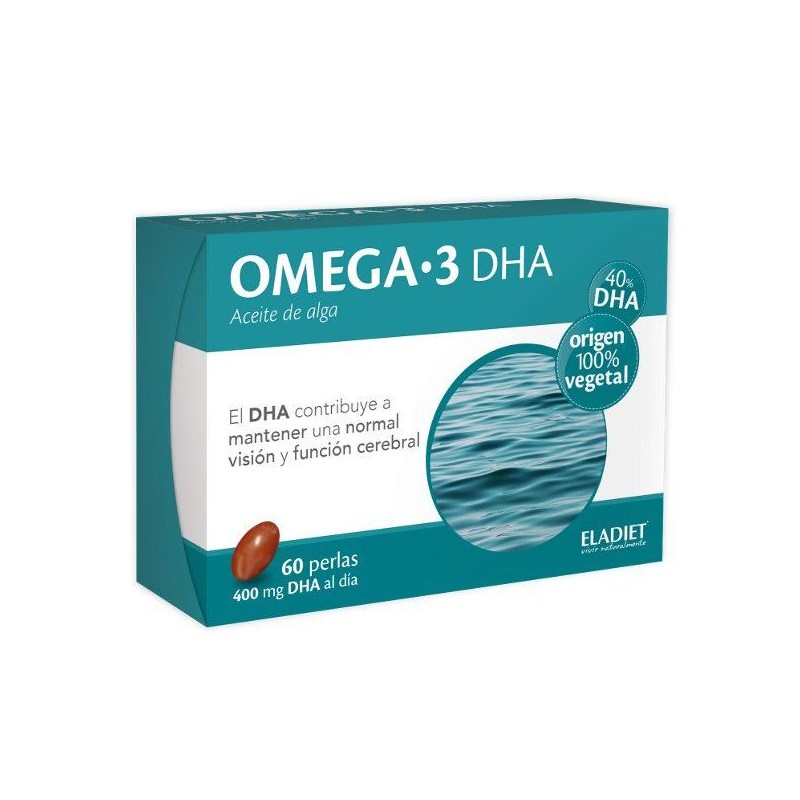 Eladiet Omega 3 DHA óleo de algas 60 cápsulas